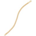 Double Curb Link Chain Bracelet in 10k Gold