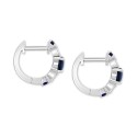 Extra Small Huggie Hoop Earrings in 14k White Gold, 0.37