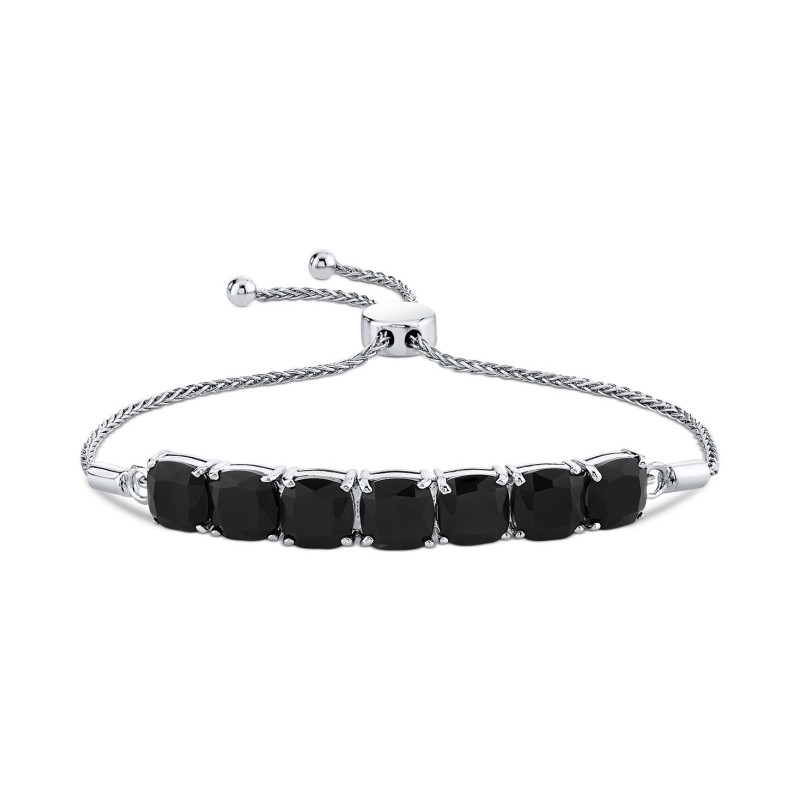 Onyx Bolo Bracelet in Sterling Silver