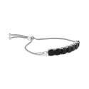 Onyx Bolo Bracelet in Sterling Silver