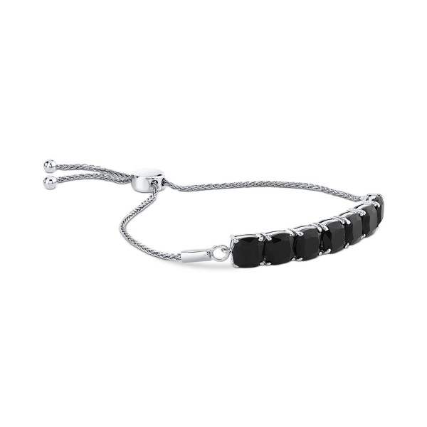 Onyx Bolo Bracelet in Sterling Silver