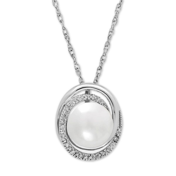 Diamond Accent Pendant Necklace and Earrings Set in Sterling Silver