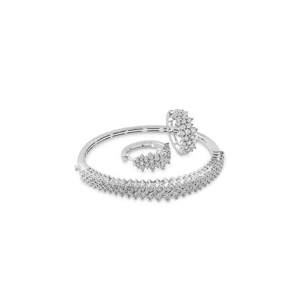 Diamond Cluster Ring, Bracelet, Earring & Necklace Collection
