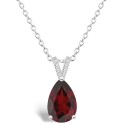 Diamond Accent Pendant Necklace in Sterling Silver
