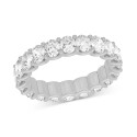 Diamond Oval-Cut Eternity Band (3 ct) in Platinum