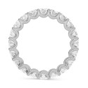 Diamond Oval-Cut Eternity Band (3 ct) in Platinum