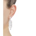 Cubic Zirconia Chandelier Drop Earrings in Sterling Silver