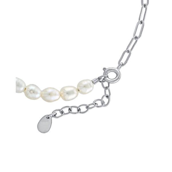 4-5MM Potato Pearl and Chain 7.5