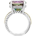 Statement Ring (12-5/8 ct) Ring in Sterling Silver & 18k Gold