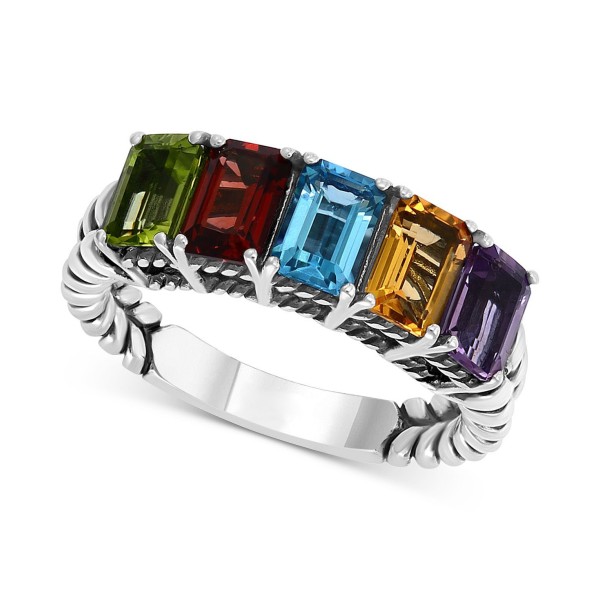 Multi-Gemstone Statement Ring (2-7/8 ct) in Sterling Silver