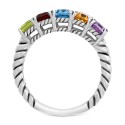 Multi-Gemstone Statement Ring (2-7/8 ct) in Sterling Silver