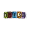 Multi-Gemstone Statement Ring (2-7/8 ct) in Sterling Silver