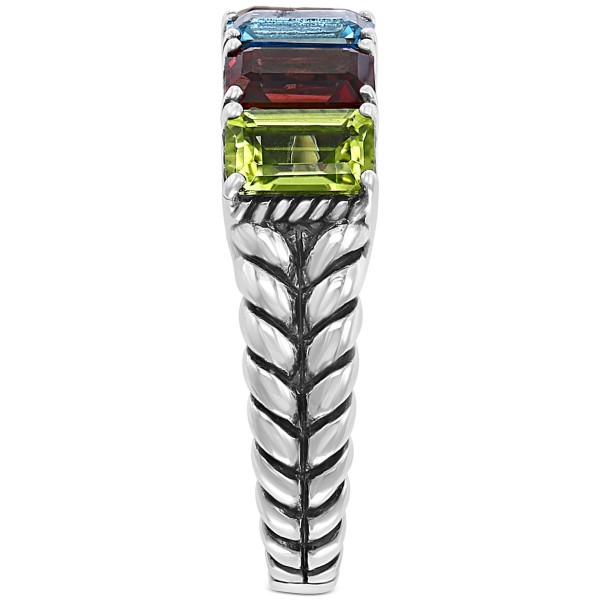 Multi-Gemstone Statement Ring (2-7/8 ct) in Sterling Silver