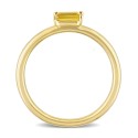 Baguette-Cut Yellow Sapphire (1/3 ct) Stackable Ring in 10K Yellow Gold