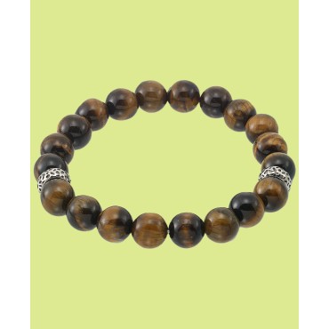 (10mm) Stretch Bracelet in Stainless Steel (10mm) Stretch Bracelet in Stainless Steel