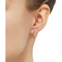 Double Twist Hoop Earrings in 10k Gold (10mm)