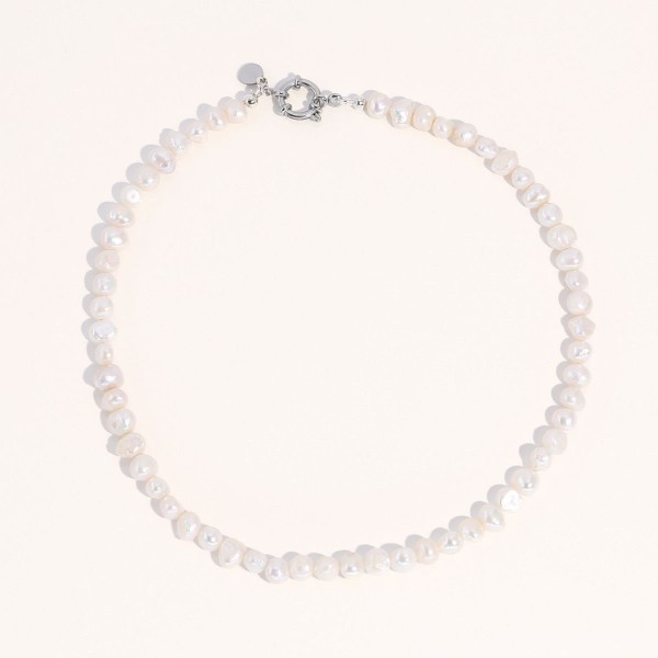 18K Silver Plated Freshwater Pearls Necklace