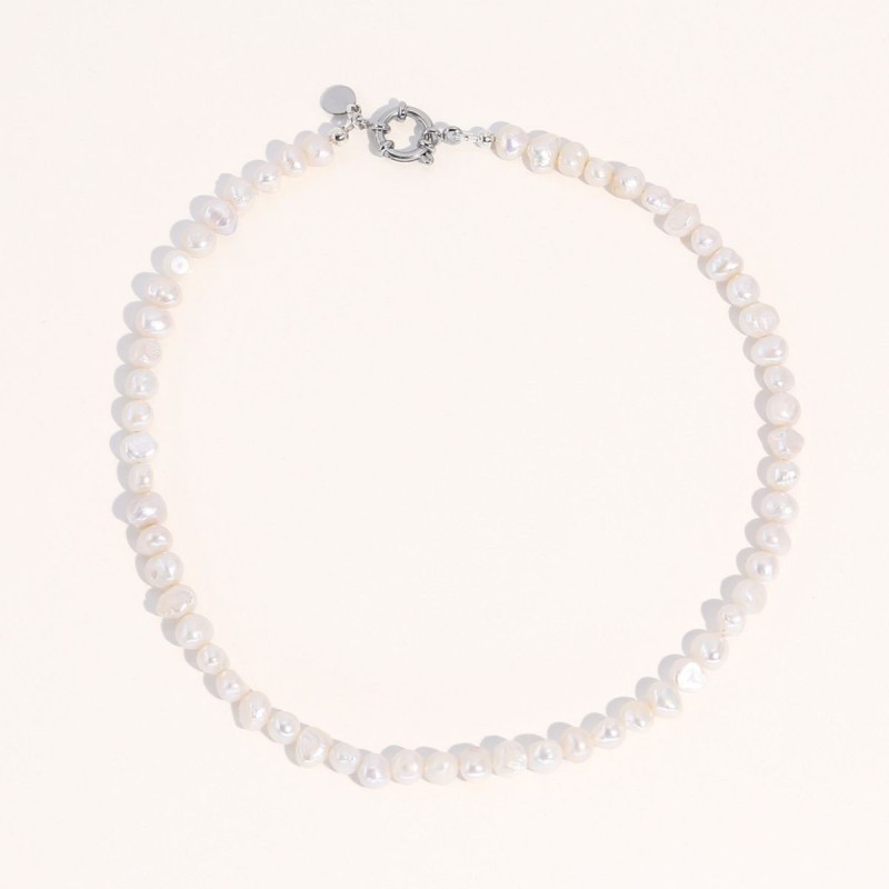 18K Silver Plated Freshwater Pearls Necklace 18K Silver Plated Freshwater Pearls Necklace