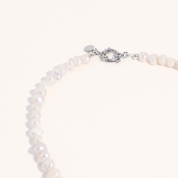 18K Silver Plated Freshwater Pearls Necklace