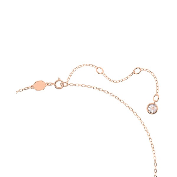 Rose Gold-Tone Crystal Lariat Necklace, 14-7/8