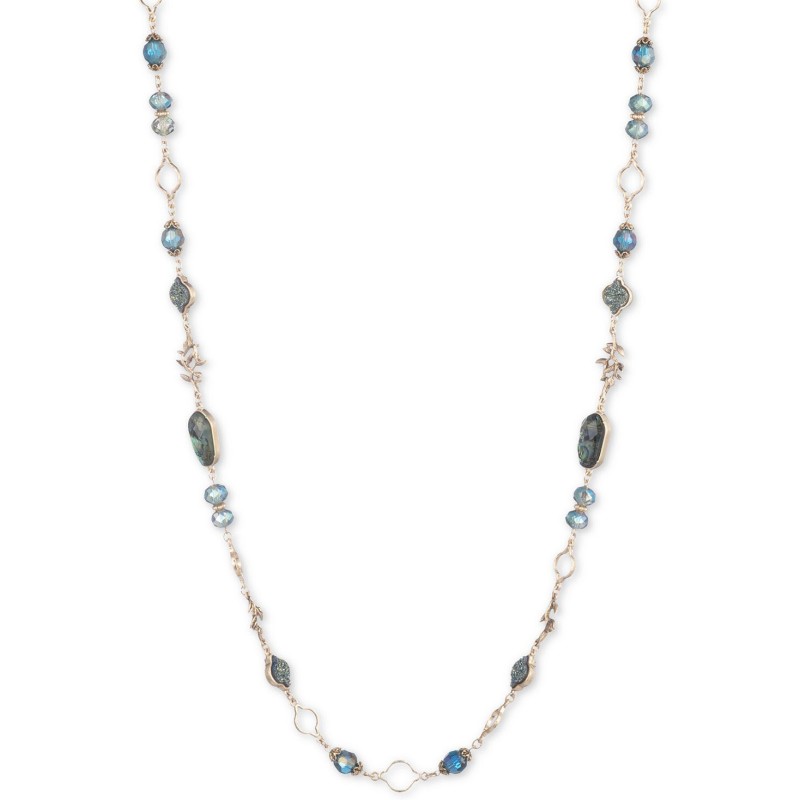 Gold-Tone Stone & Bead 28 Gold-Tone Stone & Bead 28