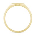 Men's Diamond Polished Signet Ring (1/20 ct) in 10k Gold