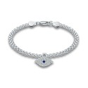 Cubic Zirconia Charm Chain Bracelet