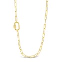 Polished Carabiner Station Necklace