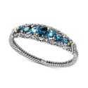 (5-1/8 ct) Bracelet in Sterling Silver and 18k Gold (5-1/8 ct) Bracelet in Sterling Silver and 18k Gold