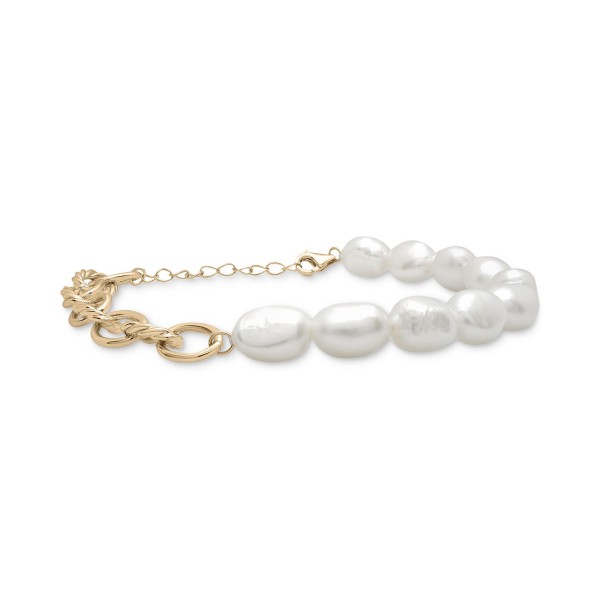 Oval Link Bracelet in 14k Gold-Plated Sterling Silver