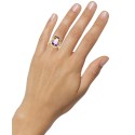 Ametrine (13-5/8 ct) & Diamond (1/6 ct) Statement Ring in 14k Gold Ametrine (13-5/8 ct) & Diamond (1/6 ct) Statement Ring in 14k Gold