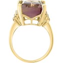 Ametrine (13-5/8 ct) & Diamond (1/6 ct) Statement Ring in 14k Gold Ametrine (13-5/8 ct) & Diamond (1/6 ct) Statement Ring in 14k Gold