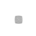 Men's 1/4 Carat Diamond Stud Earrings in Stainless Steel