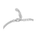 White Sapphire (1-1/4 ct) Heart Tennis Bracelet in Sterling Silver