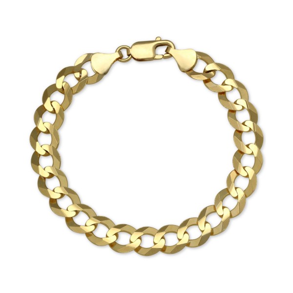 Cuban Chain Link Bracelet in 10k Gold