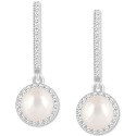 Diamond (1/3 ct) Halo Earrings in Sterling Silver