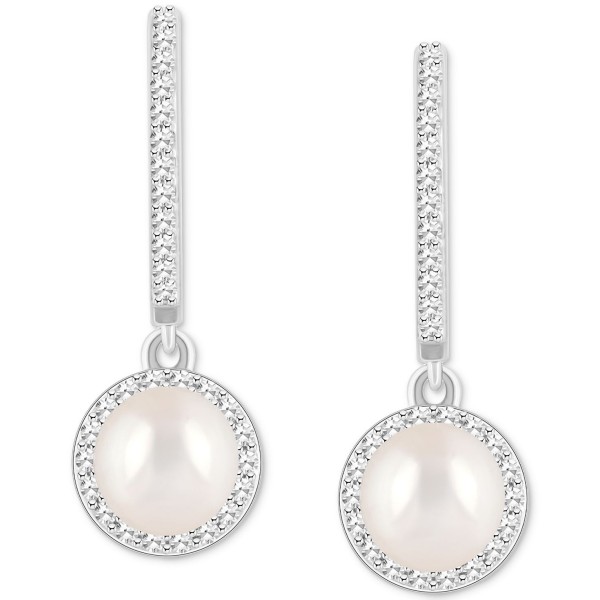 Diamond (1/3 ct) Halo Earrings in Sterling Silver