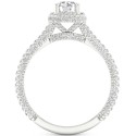 Diamond Halo Engagement Ring (1-1/3 ct) in Platinum