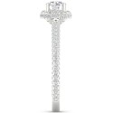 Diamond Halo Engagement Ring (1-1/3 ct) in Platinum
