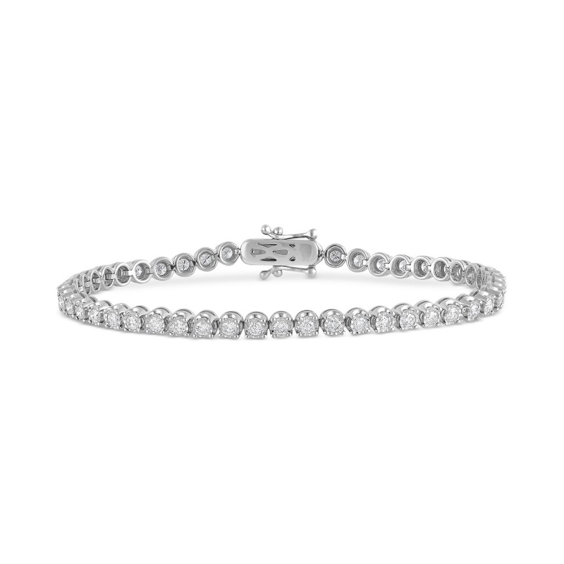 Diamond Tennis Bracelet (2 ct) in 10k White Gold