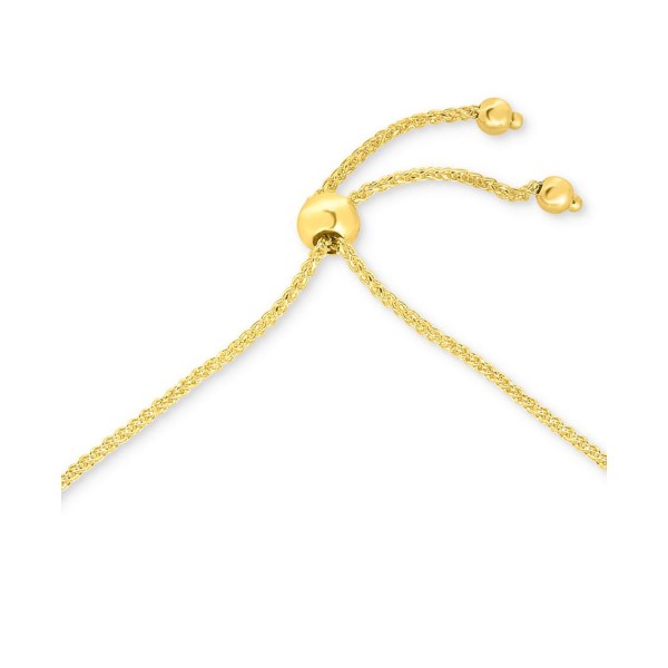 East-West Cross Bolo Bracelet in 10k Gold