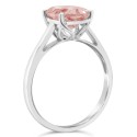 Morganite (2-1/2 ct) Ring in 14K White Gold