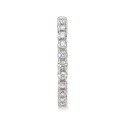 Diamond In-and-Out Hoop Earrings (1/2 ct) in 14k White Gold