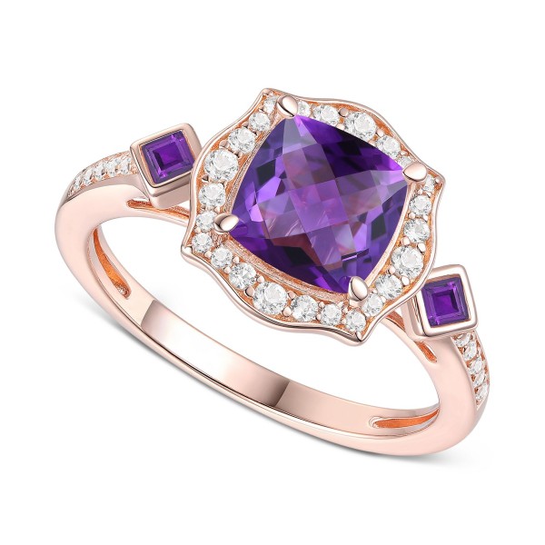 Necklace, Ring, & Stud Earrings in 14k Gold-Plated Sterling Silver