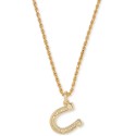 Horse Shoe Pendant Necklace, 15-1/2