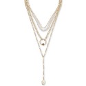 Gemstone Convertible Layered Lariat Necklace, 15 Gemstone Convertible Layered Lariat Necklace, 15