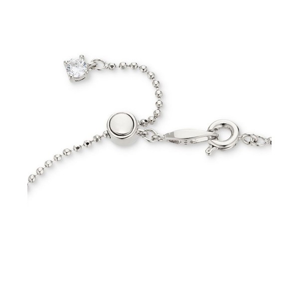 Graduated Imitation Pearl Ball Chain Adjustable Flex Bracelet