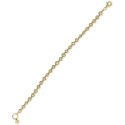 Cultured Freshwater Pearl (3mm) Link Bracelet in 18k Gold-Plated