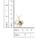 Disc Pendant Necklace in 14k Gold-Plated Sterling Silver, 18